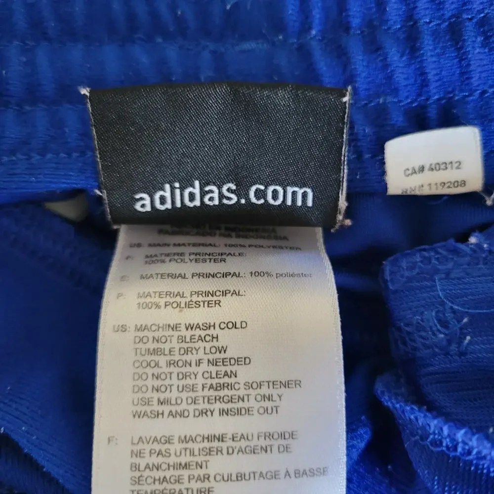 Adidas‎ Climaite Jogger Size Medium Blue with white leg stripe.
